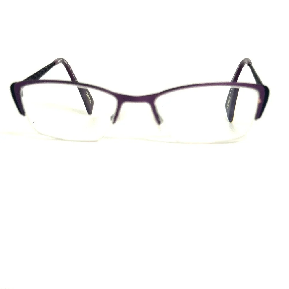Kliik Denmark 527 716 Purple Semi Rimless Eyeglass Frames 51-13-140 Mens Womens